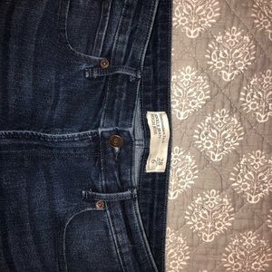 Dark Wash Side- Striped Jean